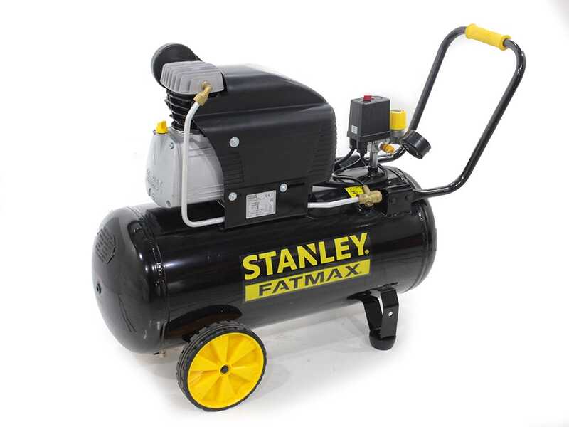 Stanley Fatmax D211/8/50s - Elektrischer Kompressor mit Wagen - Motor 2 PS - 50 Lt - Druckluft