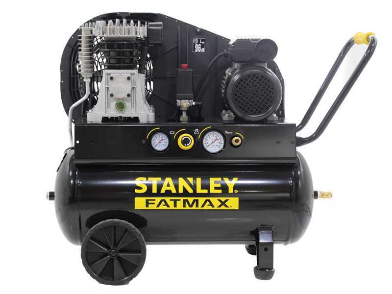 Stanley Fatmax B 255/10/50 - Elektrischer Kompressor mit Riemenantrieb - Motor 2 PS - 50 Lt Druckluft
