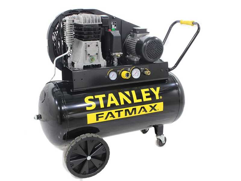 Stanley Fatmax B 350/10/100 T - Elektrischer Kompressor mit Riemenantrieb - Motor 3 PS - 100 Lt