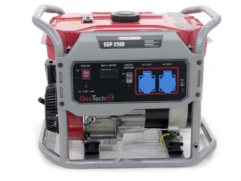 GeoTech Pro GGP 2500 - Benzin-Stromerzeuger mit R&auml;dern und AVR-Regelung 2.2 kW - Dauerleistung 2 kW - 230V