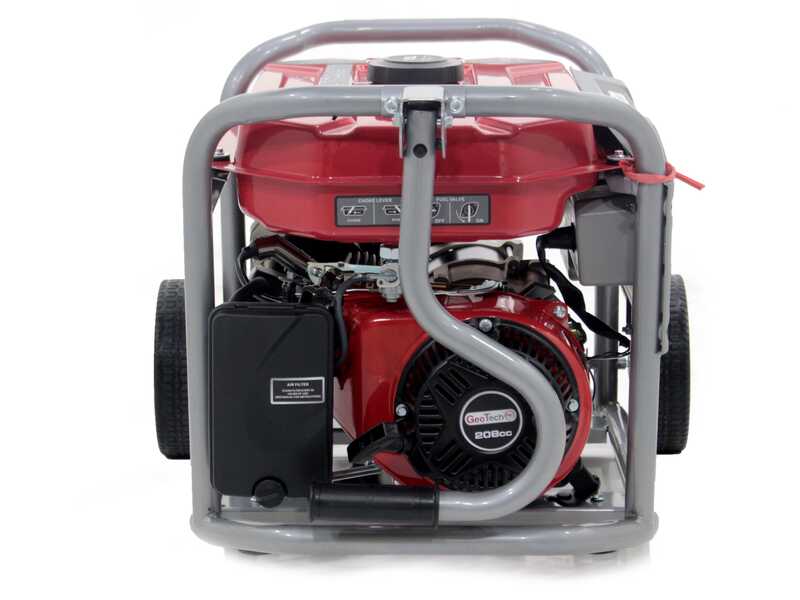 GeoTech Pro GGP 2500 - Benzin-Stromerzeuger mit R&auml;dern und AVR-Regelung 2.2 kW - Dauerleistung 2 kW - 230V