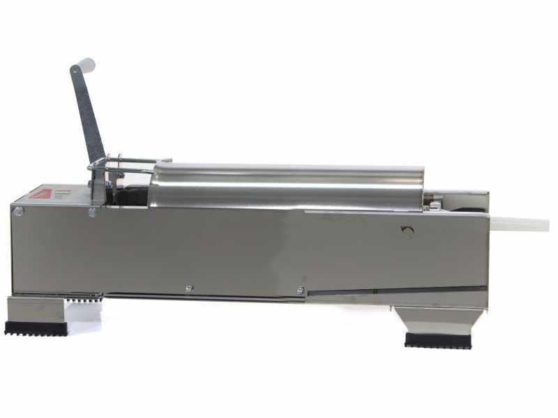 Professioneller manueller Wurstf&uuml;ller Reber 8975 N INOX - 2 Geschwindigkeiten mit Geh&auml;use - F&uuml;llmenge 15 Kg