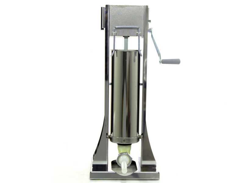 Vertikaler Wurstf&uuml;ller Reber 8971 V INOX - 2 Geschwindigkeiten mit Geh&auml;use - F&uuml;llmenge 8 Kg