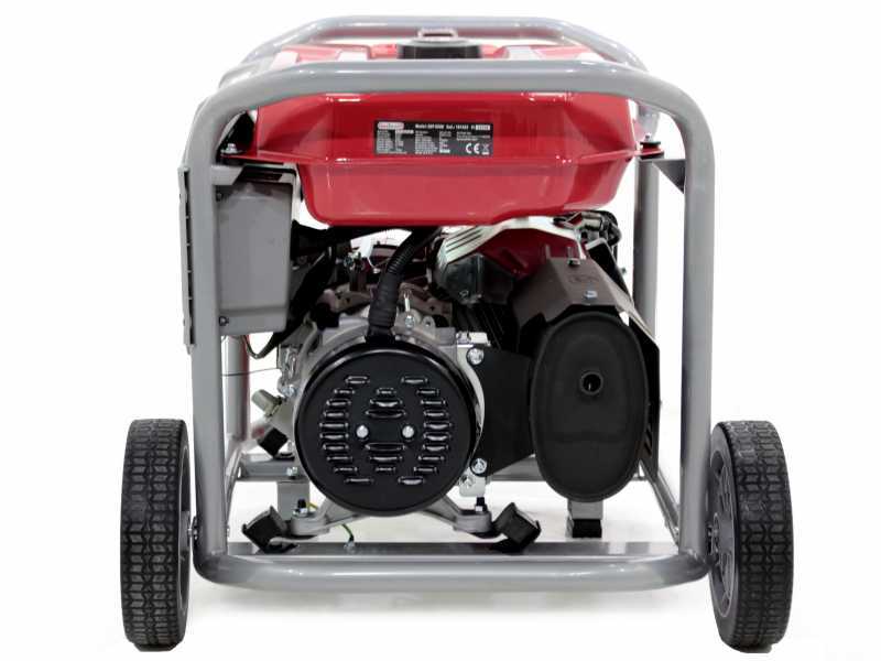 GeoTech Pro GGP 6500 - Benzin-Stromerzeuger mit R&auml;dern und AVR-Regelung 5.4 kW - Dauerleistung 5 kW - 230V