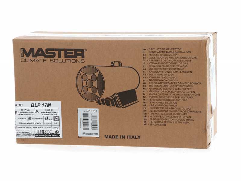 Master BLP 17 M - Gasheizgebl&auml;se - Gasbutan oder Propangas (DE)