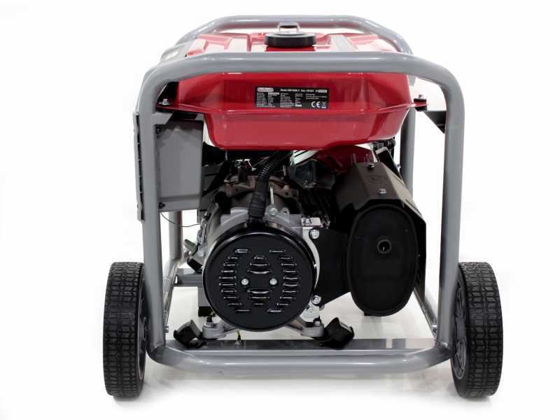 GeoTech Pro GGP 8000-3 - Benzin-Stromerzeuger mit R&auml;dern und AVR-Regelung 6.5 kW - Dauerleistung 6 kW - 400V