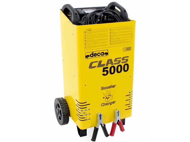 Deca CLASS BOOSTER 5000 - Akkuladeger&auml;t Startlader - auf Wagen - 230V - 12-24V Batterien