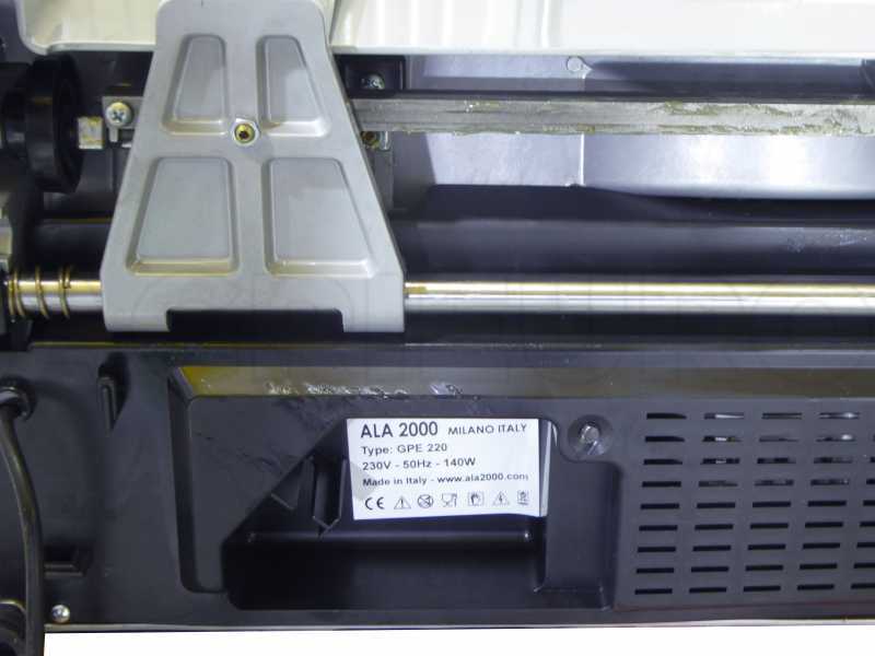 ALA 2000 GP250E ROT - Aufschnittmaschine mit 250 mm geh&auml;rtetem Messer - 140W