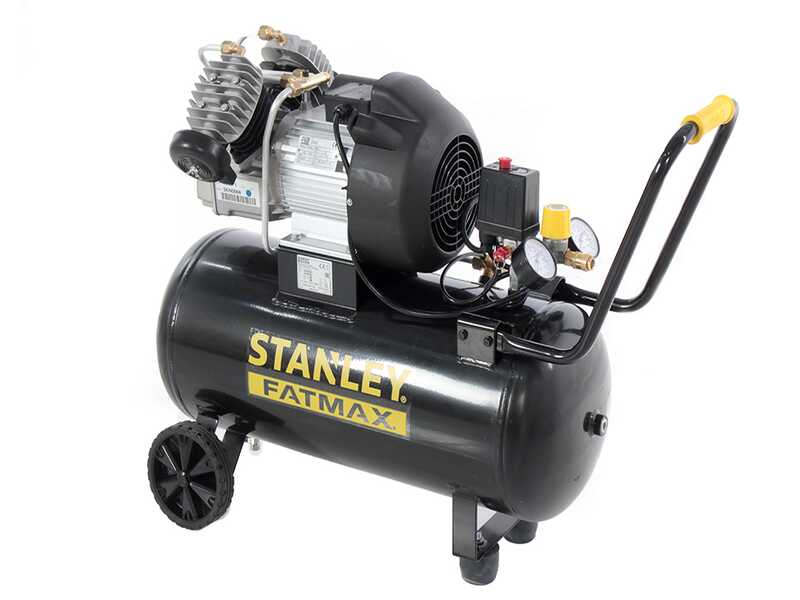 Stanley Fatmax DV2 400/10/50 - Elektrischer Kompressor mit Wagen - Motor 3 PS - 50 Lt