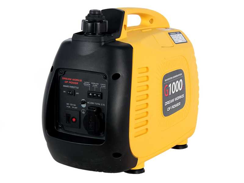 AMA G1000i - Leiser tragbarer Inverter-Stromerzeuger 0.95 kW - Dauerleistung 0.85 kW - 230V