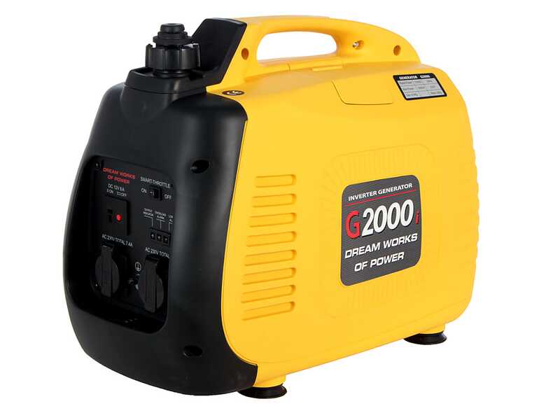AMA G2000i - Leiser tragbarer Inverter-Stromerzeuger 1.9 kW - Dauerleistung 1.7 kW - 230V