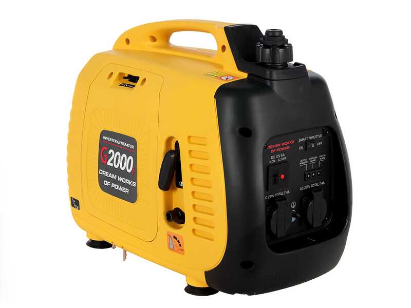 AMA G2000i - Leiser tragbarer Inverter-Stromerzeuger 1.9 kW - Dauerleistung 1.7 kW - 230V