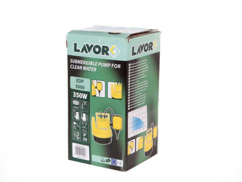 Elektrische Tauchpumpe f&uuml;r Klarwasser Lavor EDP-5000 - Elektropumpe 350 W - 5000 l/h