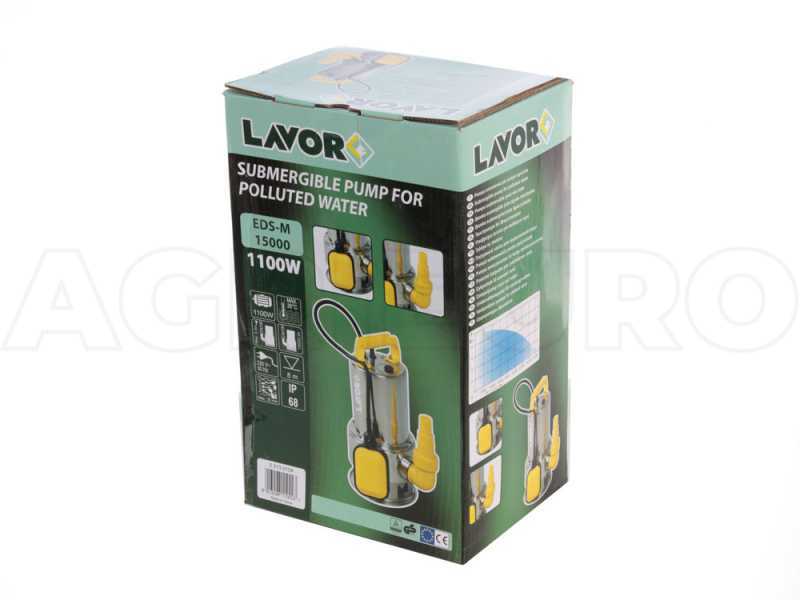 Elektrische Tauchpumpe f&uuml;r Schmutzwasser Lavor EDS-M 15000 aus Metall - 1100 W