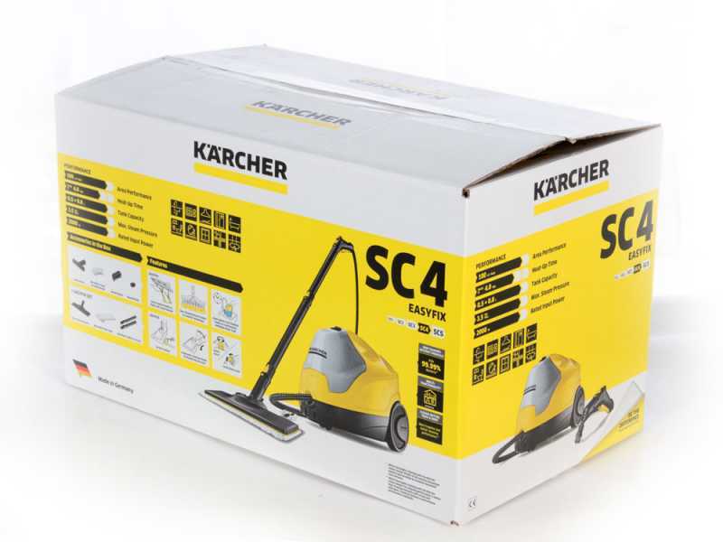 Dampfreiniger K&auml;rcher SC 4 EasyFix - Nonstop Dampf, wiederbef&uuml;llbarer abnehmbarer Wassertank