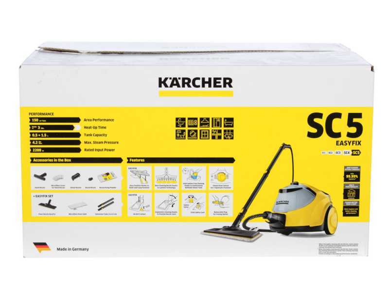 Dampfreiniger K&auml;rcher SC 5 EasyFix - wiederbef&uuml;llbarer Wassertank - 2200 W