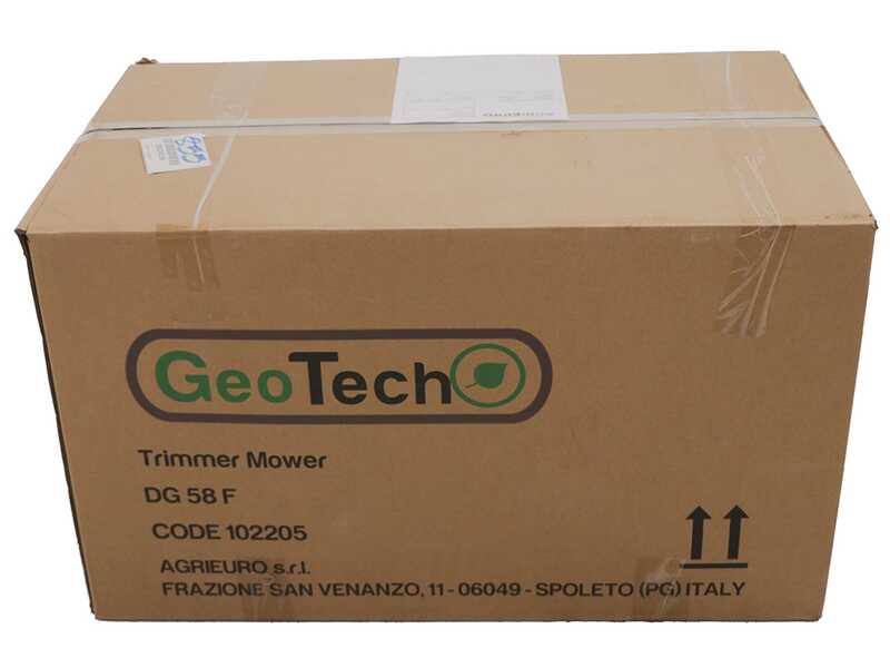 GeoTech DG 58 F - Fadenm&auml;her mit R&auml;dern ohne Radantrieb - mit Benzinmotor Loncin 196 ccm