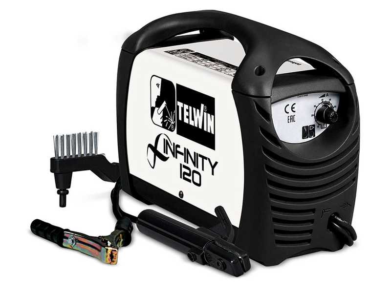 Inverter Schwei&szlig;ger&auml;t Elektrode mit Gleichstrom Telwin Infinity 120 - 80 A - mit Kit