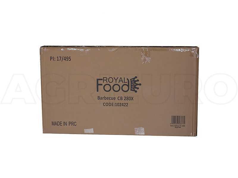 Royal Food CB 280X - Kohlegrill mit 2 Grillrosten - Kochfl&auml;che 75 x 50