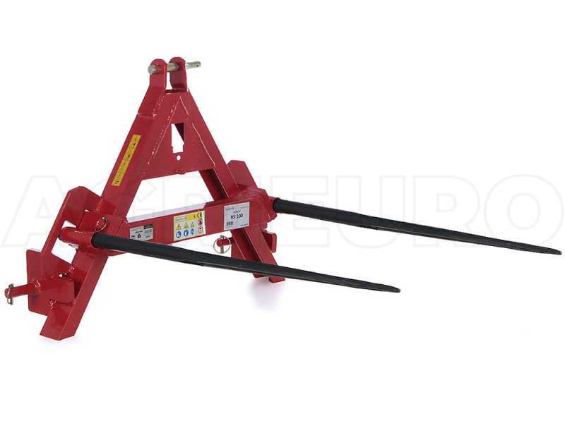 GeoTech Ballengabel f&uuml;r Heuballen - Dreipunktaufnahme f&uuml;r Traktor