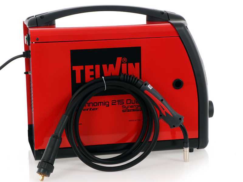 Inverter-Drahtschwei&szlig;ger&auml;t Telwin Technomig 215 Dual Synergic - GAS/NO GAS-MIG-MAG, MMA und TIG