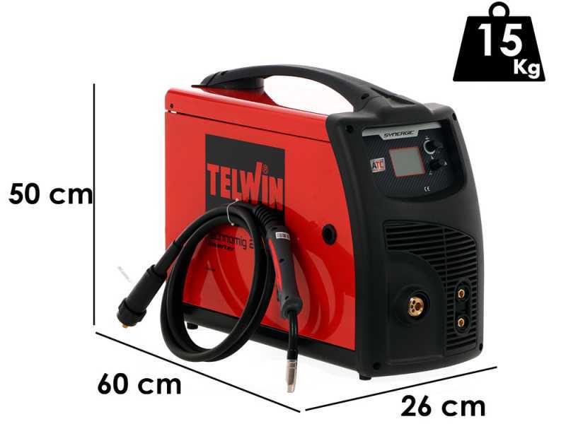 Inverter-Drahtschwei&szlig;ger&auml;t Telwin Technomig 215 Dual Synergic - GAS/NO GAS-MIG-MAG, MMA und TIG