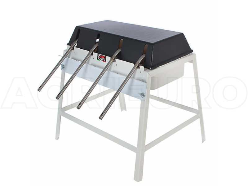 Grifo mit 4 Stationen - Manueller Abf&uuml;ller mit F&uuml;llventilen aus Edelstahl und Kunststofftank