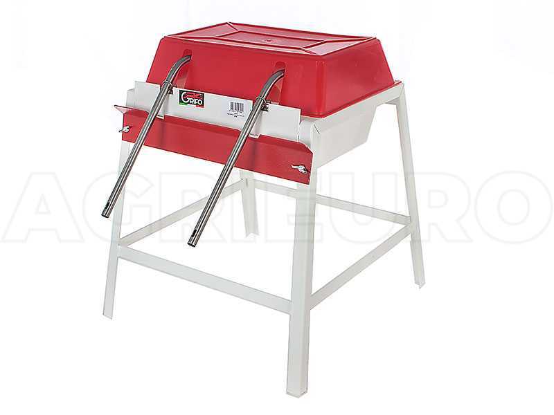 Grifo mit 2 Stationen - Manueller Abf&uuml;ller mit Stationen aus Edelstahl und Tank aus emailliertem Stahl