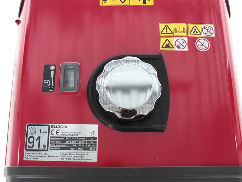 Honda EU30is - Leiser Inverter-Stromerzeuger mit R&auml;dern 230 3 kW - Dauerleistung 2.8 kW - 230V