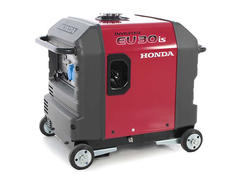 Honda EU30is - Leiser Inverter-Stromerzeuger mit R&auml;dern 230 3 kW - Dauerleistung 2.8 kW - 230V