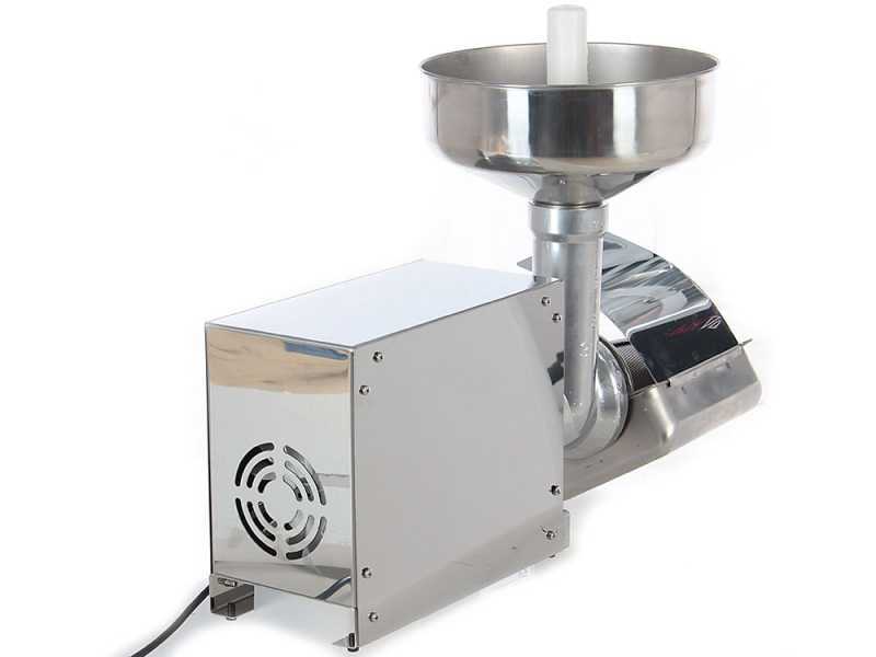Elektro Tomatenpresse AE-SM5 INOX mit Elektromotor - 600 W - 1 PS