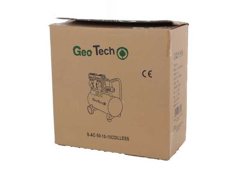 GeoTech S-AC 50.8.10 - Leiser elektrischer Kompressor 50 Lt - Motor 1 PS