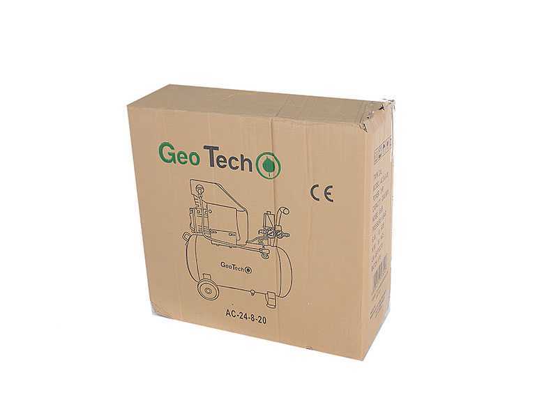 GeoTech AC 24.8.20 - Elektro Kompressor 24 Liter - Motor 2 PS