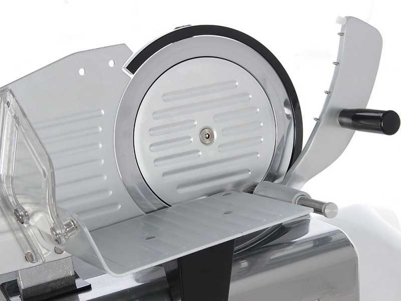 Reber TA20 - Aufschnittmaschine mit geh&auml;rtetem geschliffenem Messer 200 mm - 140W