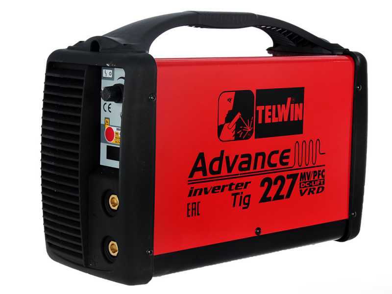 Inverter-Schwei&szlig;ger&auml;t Multispannung von 100 bis 240 V Telwin Advance 227, 130A-200A - Kit TIG