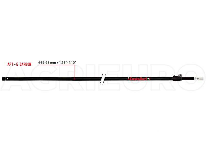 Pneumatischer Teleskopschaft Castellari APT 150 E CARBON - Teleskopschaft 150-260 cm