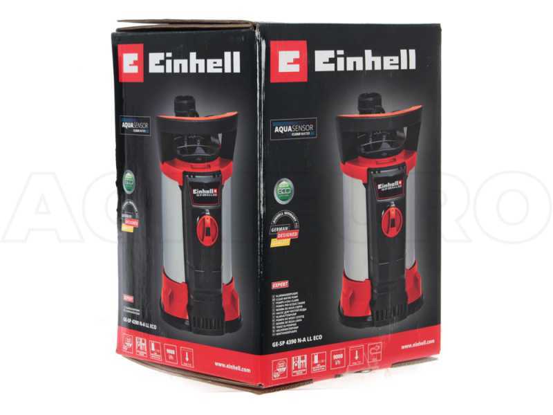 Elektrische Tauchpumpe f&uuml;r Klarwasser Einhell GE-SP 4390 N A-LL ECO - mit Aquasensor