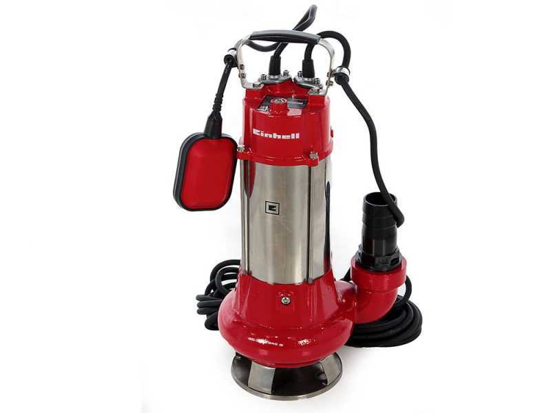 Elektrische Tauchpumpe f&uuml;r Schmutzwasser Einhell GC-DP 1340 G - Elektropumpe aus Edelstahl 1300 W