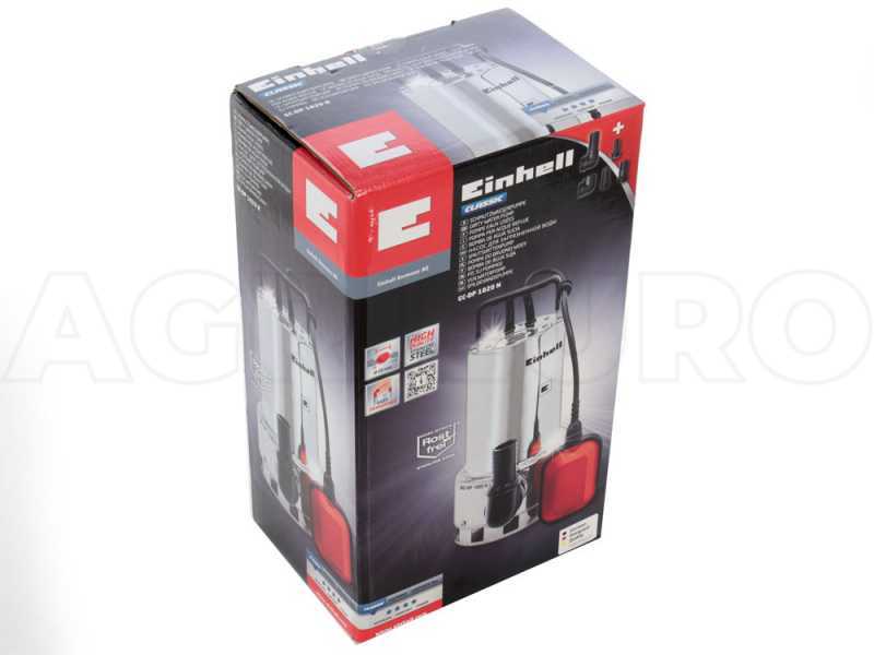 Elektrische Tauchpumpe f&uuml;r Schmutzwasser Einhell GC-DP 1020 N - Elektropumpe aus Edelstahl 1000 W