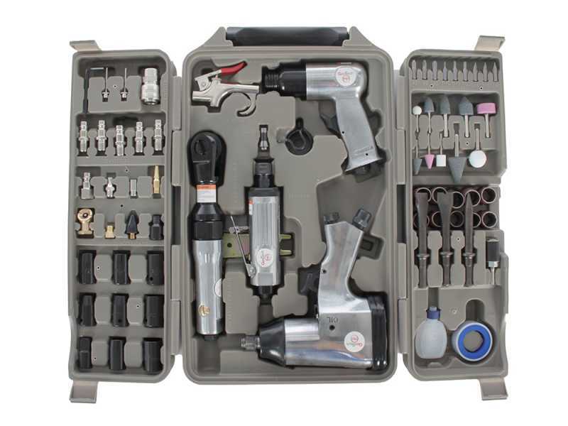 GeoTech - Kit 71 Teile - Pneumatisches Zubeh&ouml;r f&uuml;r Kompressor
