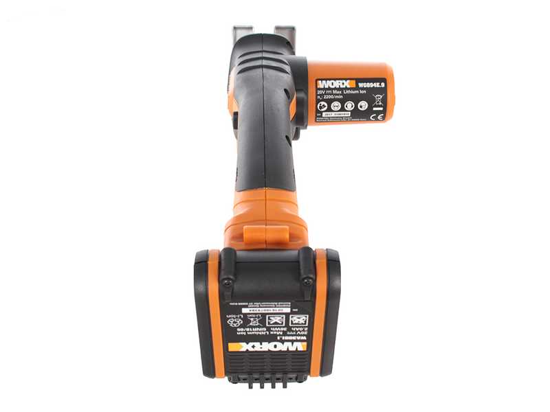 Hands&auml;ge mit AkkuWorx WG894E mit 20V, 2Ah Li-Ion Akku