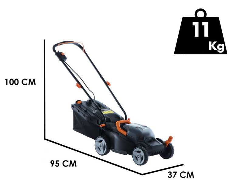 Worx WG779E - Akku Rasenm&auml;her - 2x20V/2,5Ah - 34 cm Schnittbreite