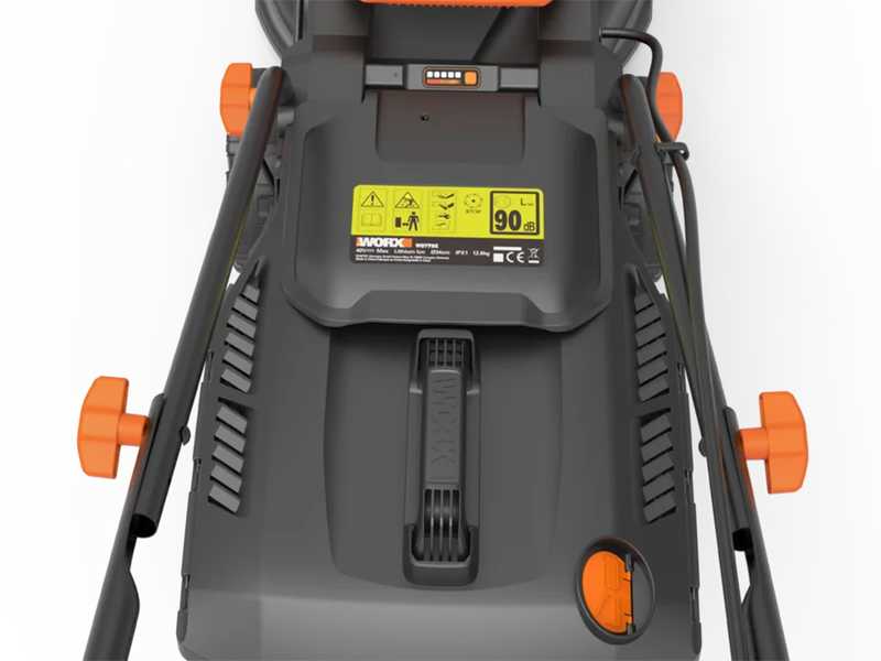 Worx WG779E - Akku Rasenm&auml;her - 2x20V/2,5Ah - 34 cm Schnittbreite