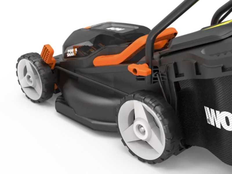 Worx WG779E - Akku Rasenm&auml;her - 2x20V/2,5Ah - 34 cm Schnittbreite