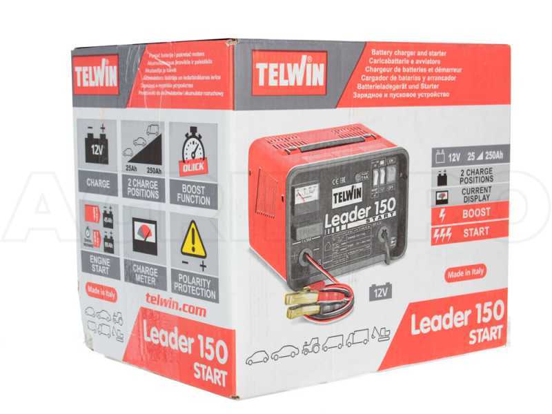 Telwin Leader 150 - Akkuladeger&auml;t und Starter - Batterien WET/START-STOP mit Spannung 12V