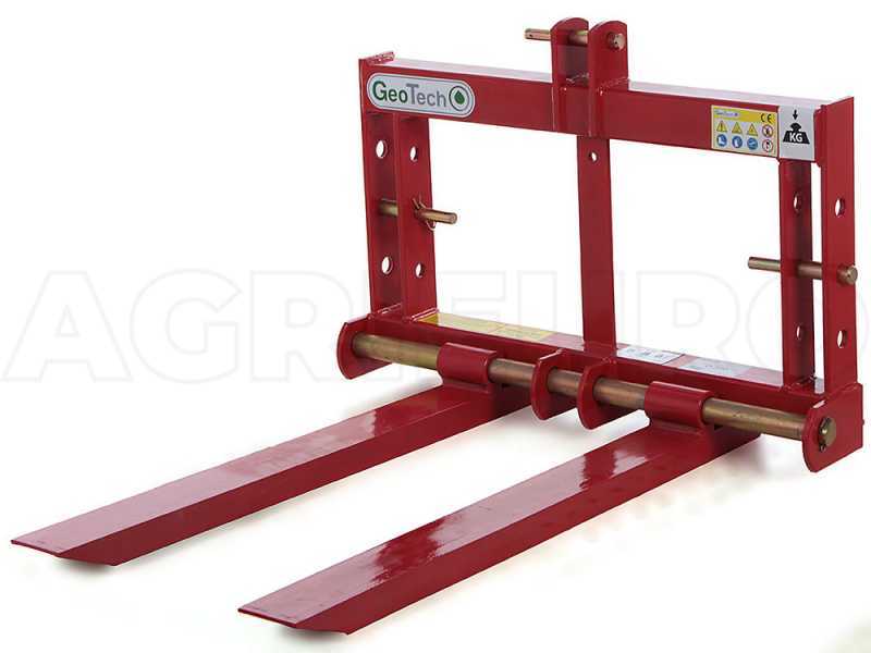 Palettengabel f&uuml;r Traktor GeoTech D700 - Heckgabel - Tragf&auml;higkeit 700 Kg