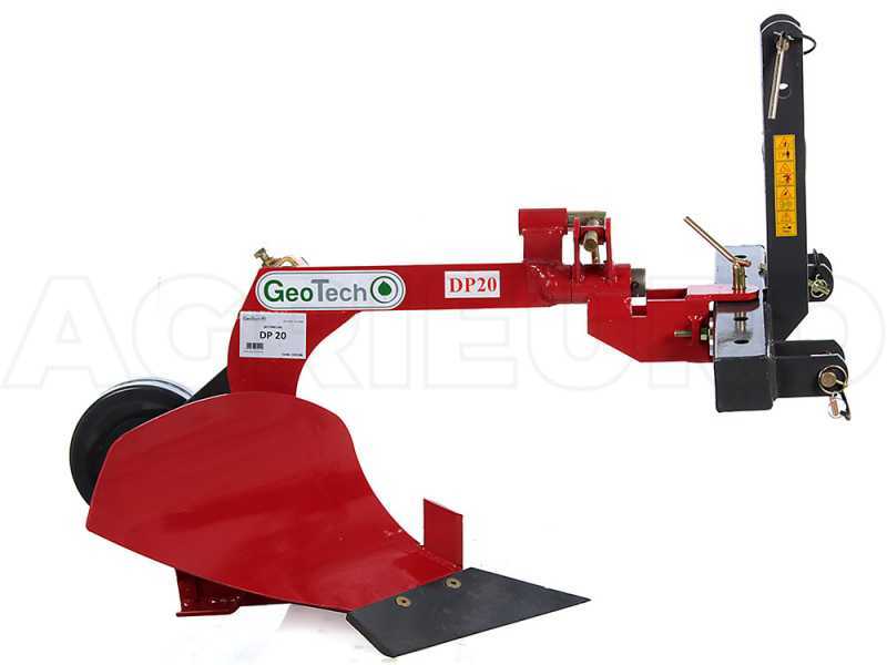 Einschar Wendepflug f&uuml;r Traktor Geotech DP20 - verst&auml;rkte Struktur