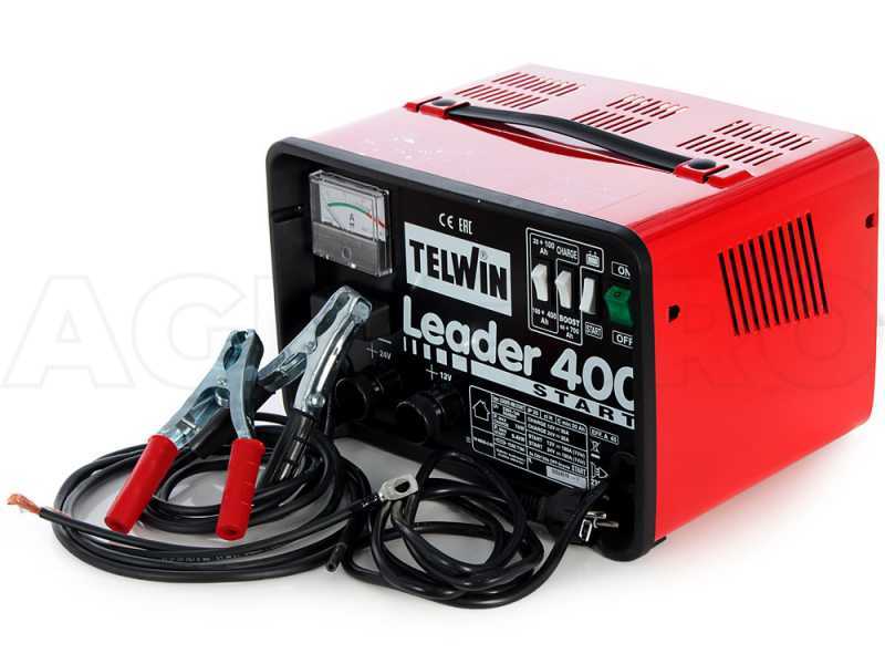 Telwin Leader 400 Start - Akkuladeger&auml;t f&uuml;r Autos und Starter - Batterien WET/START-STOP 12/24V