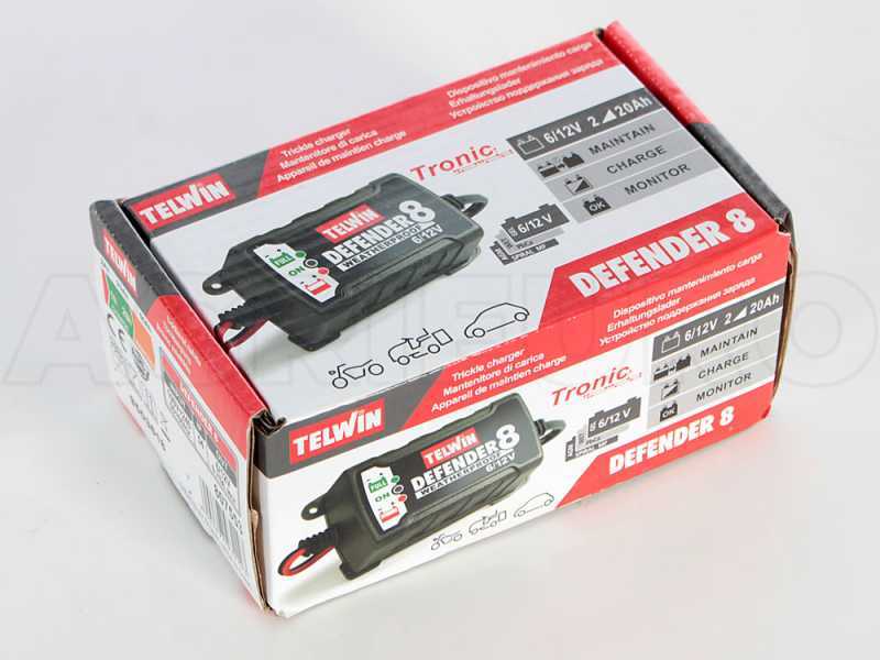 Telwin Defender 8 - Intelligentes Ladeger&auml;t und Erhaltungsladeger&auml;t - Bleibatterien 6/12V