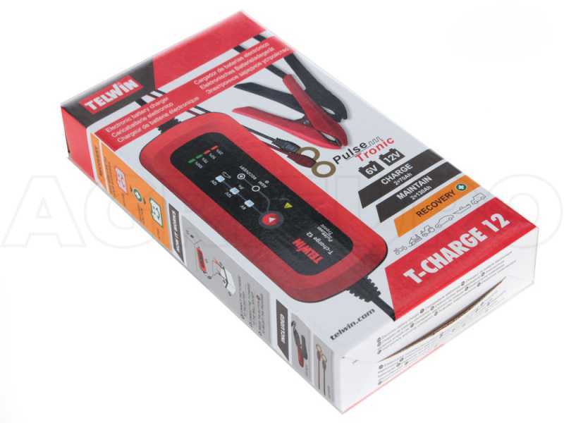 Telwin T-Charge 12 - Ladeger&auml;t/Erhaltungsladeger&auml;t - Batterie f&uuml;r Autos und Motorr&auml;der 6/12V - Batterien AGM
